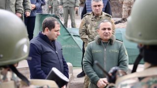 The Chairman of the Investigative Committee Artur Poghosyan with RA Minister of Defense Suren Papikyan Visited Southeastern Border Zone of the Republic